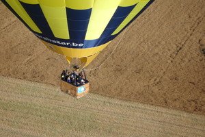 hot air balloon take off in Belgium